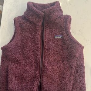 Patagonia Maroon Fleece Vest